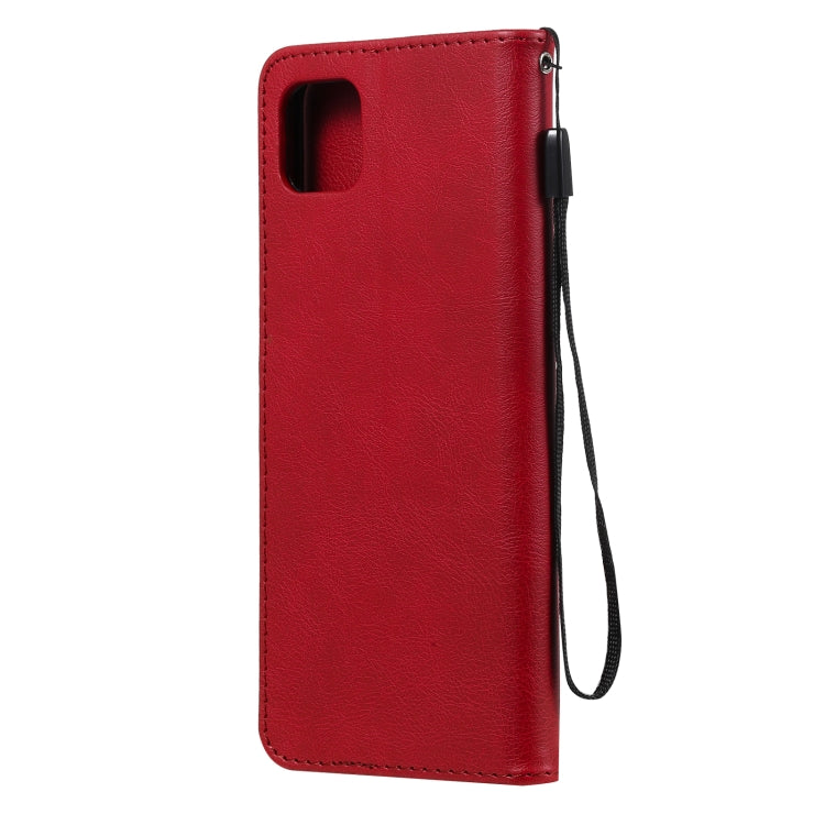SOLID Knižkové puzdro pre Samsung Galaxy A22 5G - červené