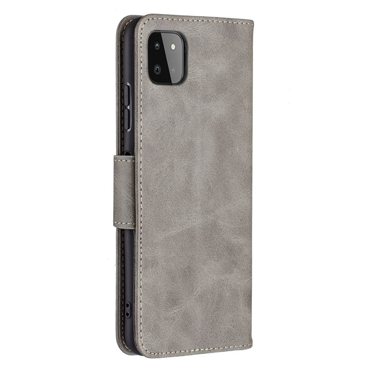 LAMBSKIN Knižkové puzdro pre Samsung Galaxy A22 5G - sivé
