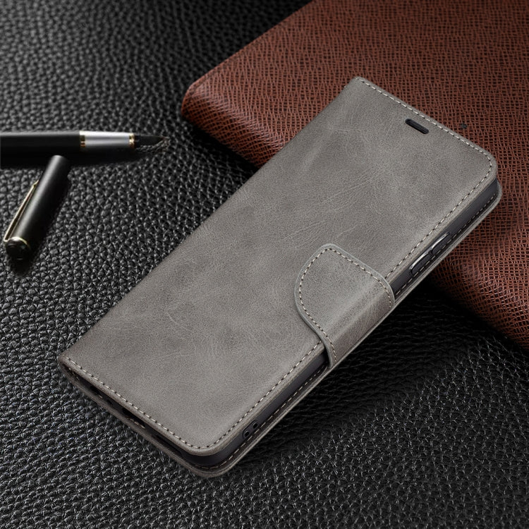 LAMBSKIN Knižkové puzdro pre Samsung Galaxy A22 5G - sivé
