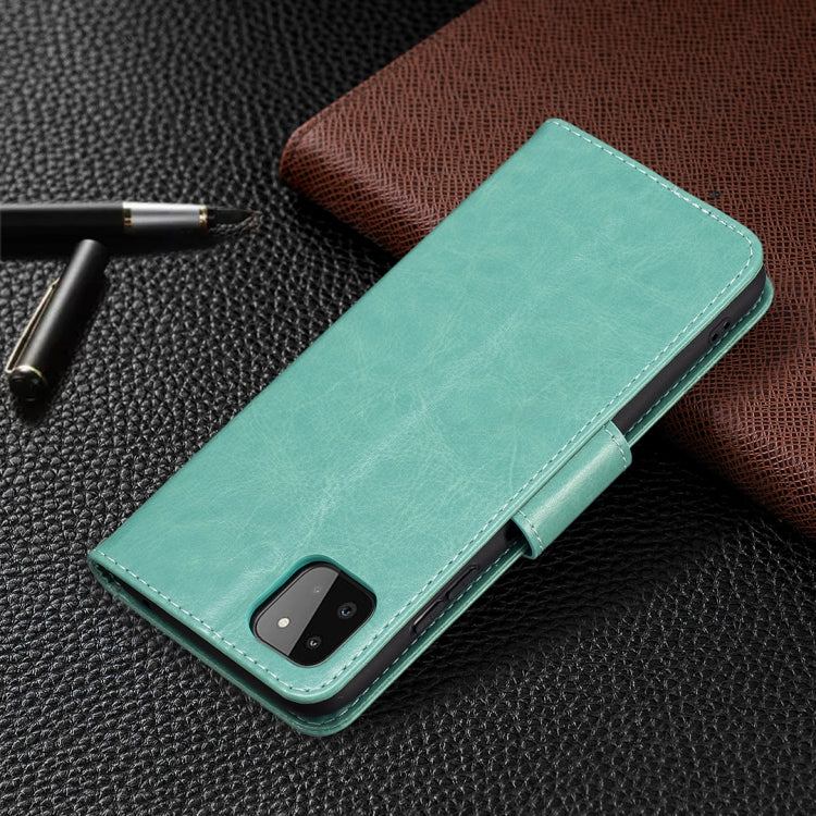 BUTTERFLY Knižkové puzdro pre Samsung Galaxy A22 5G - zelené