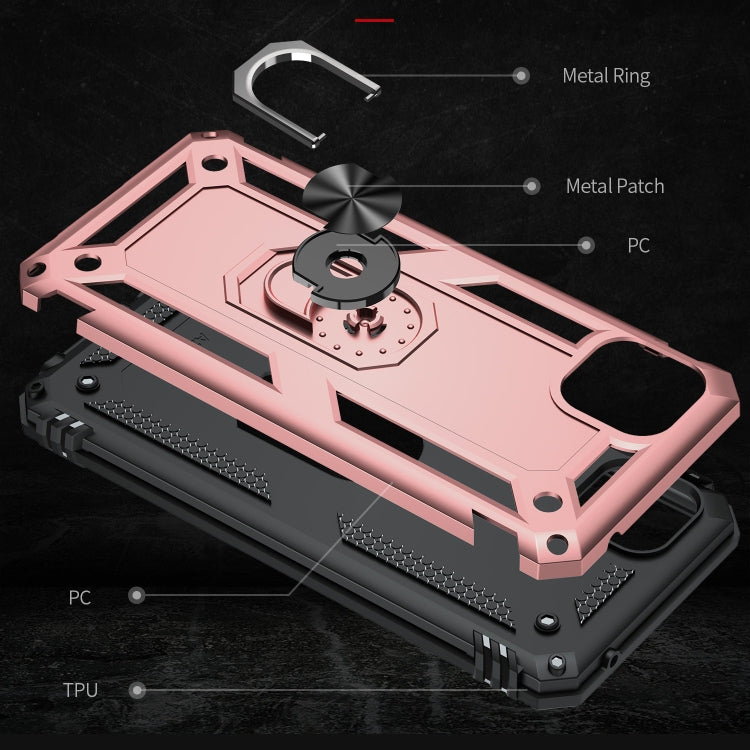RING ARMOR Tvrdený kryt pre Samsung Galaxy A22 5G - ružový