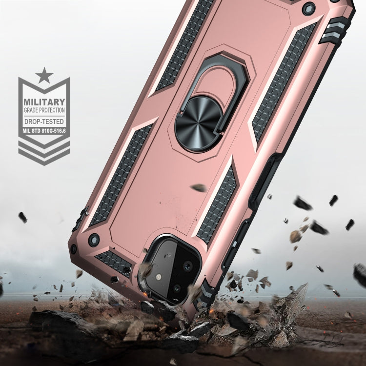 RING ARMOR Tvrdený kryt pre Samsung Galaxy A22 5G - ružový