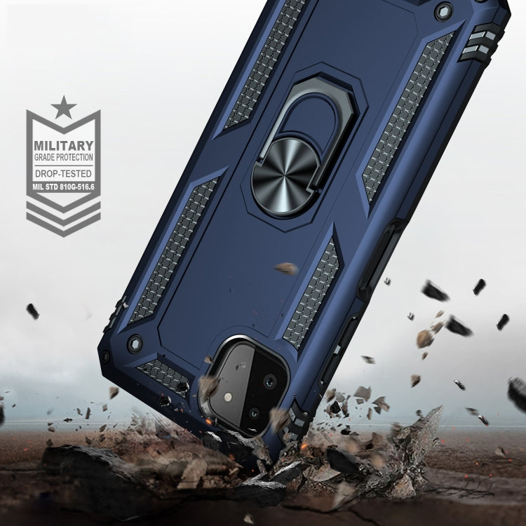 RING ARMOR Tvrdený kryt pre Samsung Galaxy A22 5G - modrý