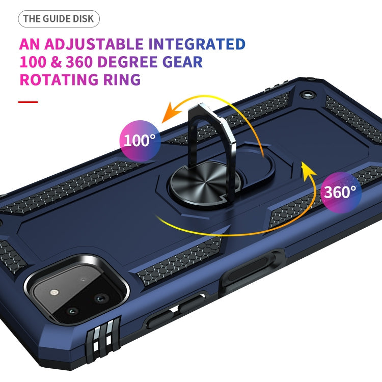 RING ARMOR Tvrdený kryt pre Samsung Galaxy A22 5G - modrý