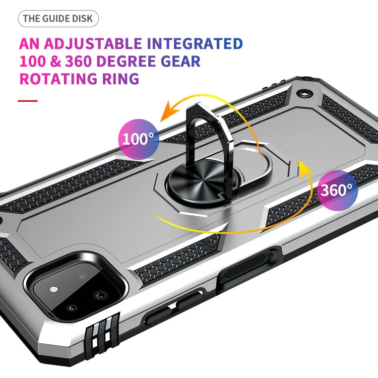 RING ARMOR Tvrdený kryt pre Samsung Galaxy A22 5G - sivý