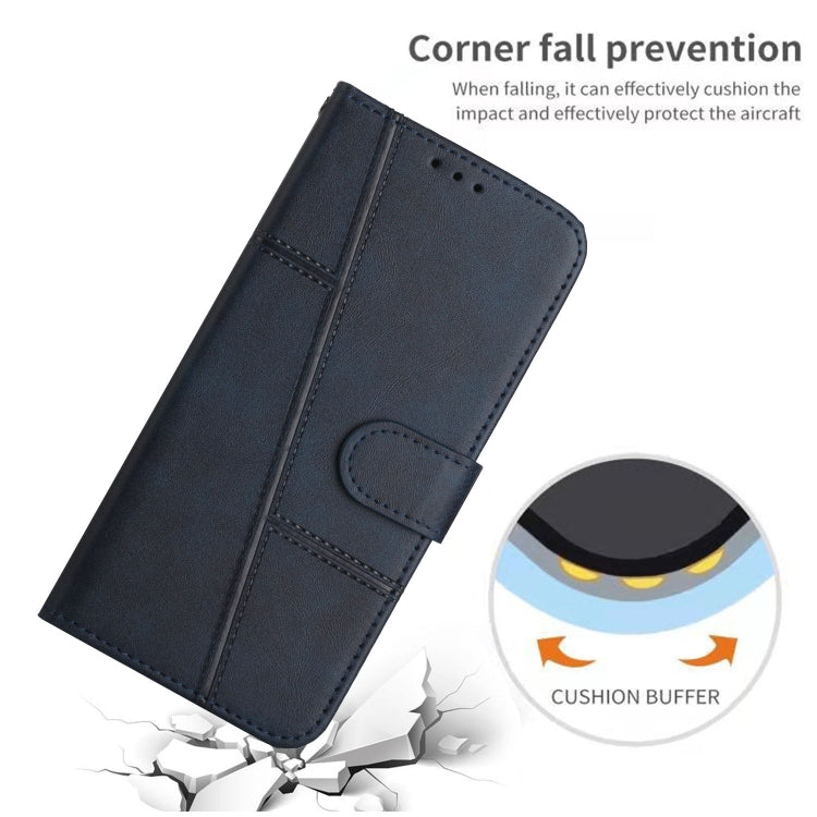 STITCHING Knižkové puzdro pre Samsung Galaxy A23 / A23 5G - modré