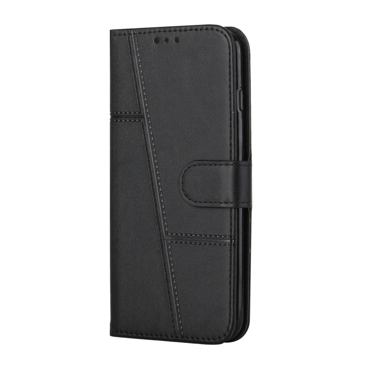 STITCHING Knižkové puzdro pre Samsung Galaxy A23 / A23 5G - čierne