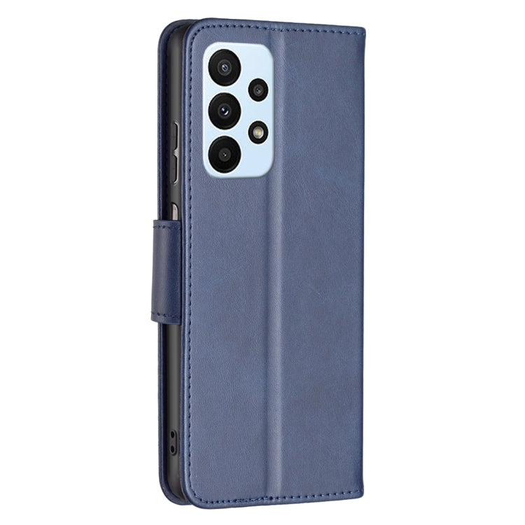 LAMBSKIN Knižkové puzdro pre Samsung Galaxy A23 / A23 5G - modré