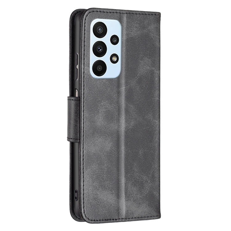 LAMBSKIN Knižkové puzdro pre Samsung Galaxy A23 / A23 5G - čierne
