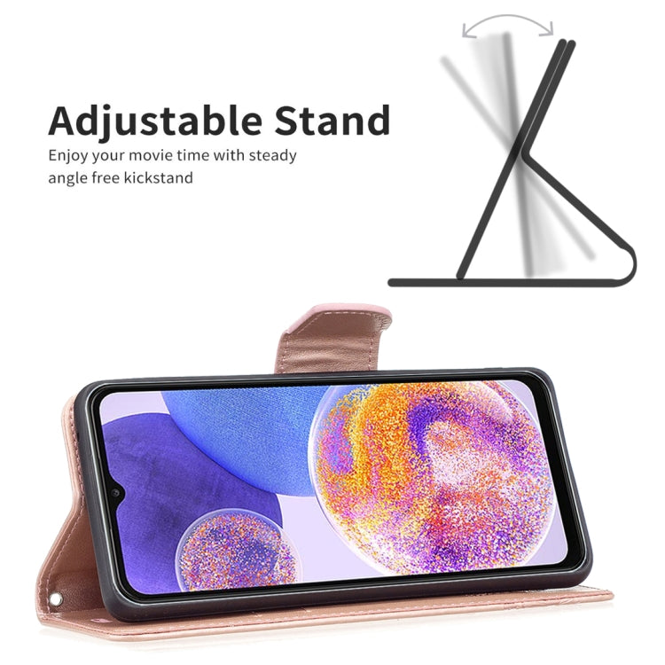 BUTTERFLY Knižkové puzdro pre Samsung Galaxy A23 / A23 5G - ružové