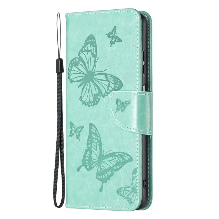 BUTTERFLY Knižkové puzdro pre Samsung Galaxy A23 / A23 5G - zelené
