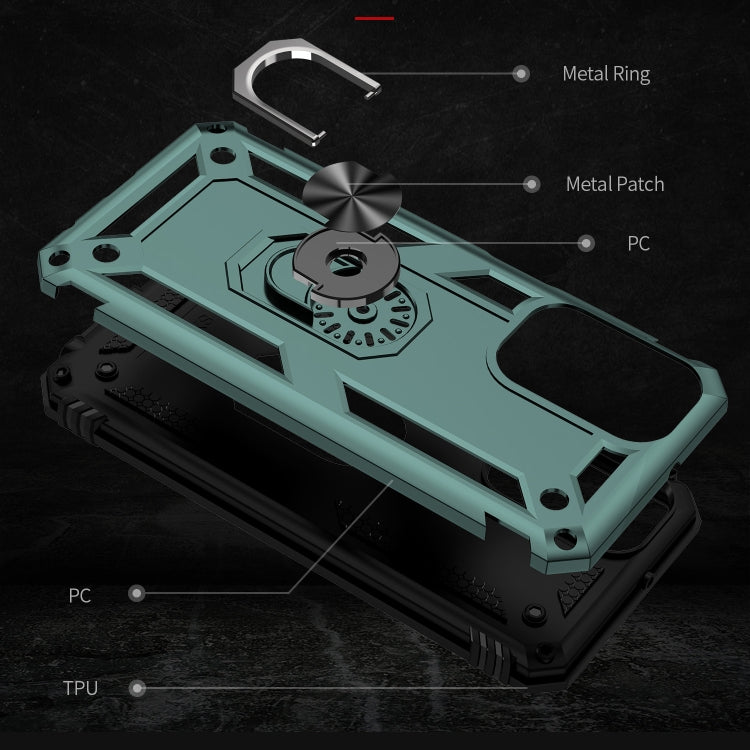 RING ARMOR Tvrdený kryt pre Samsung Galaxy A23 / A23 5G - zelený