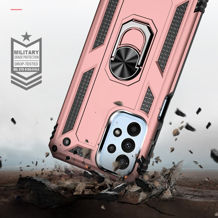 RING ARMOR Tvrdený kryt pre Samsung Galaxy A23 / A23 5G - ružový