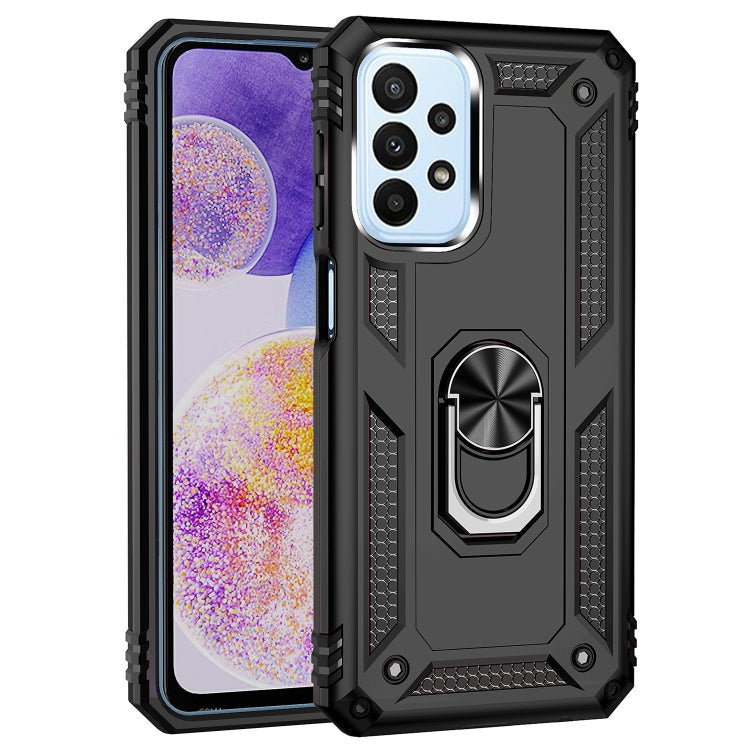 RING ARMOR Tvrdený kryt pre Samsung Galaxy A23 / A23 5G - čierny