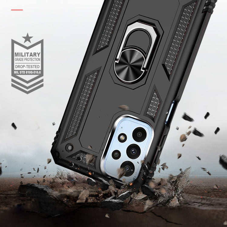 RING ARMOR Tvrdený kryt pre Samsung Galaxy A23 / A23 5G - čierny
