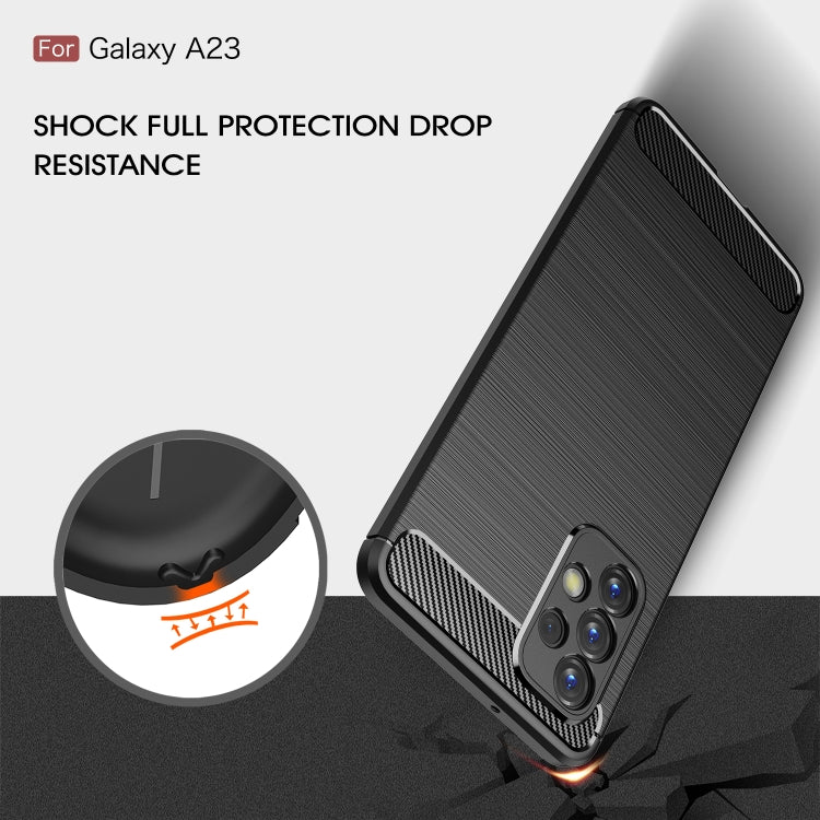 CARBON Zadný obal pre Samsung Galaxy A23 / A23 5G - čierny