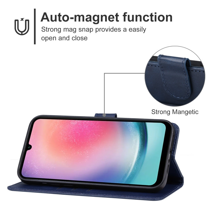 SOLID Knižkové puzdro pre Samsung Galaxy A25 5G - modré