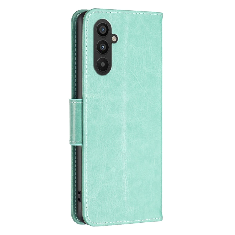 BUTTERFLY Knižkové puzdro pre Samsung Galaxy A25 5G - zelené