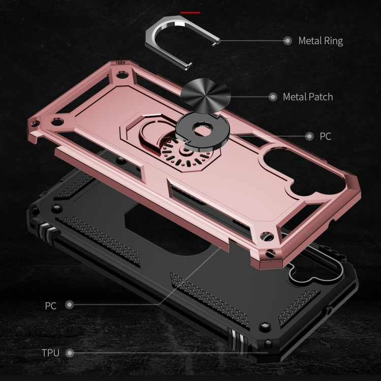 RING ARMOR Tvrdený kryt pre Samsung Galaxy A25 5G - ružový