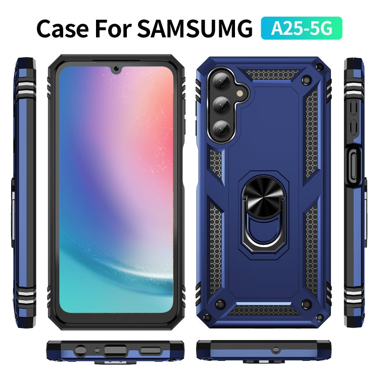 RING ARMOR Tvrdený kryt pre Samsung Galaxy A25 5G - modrý