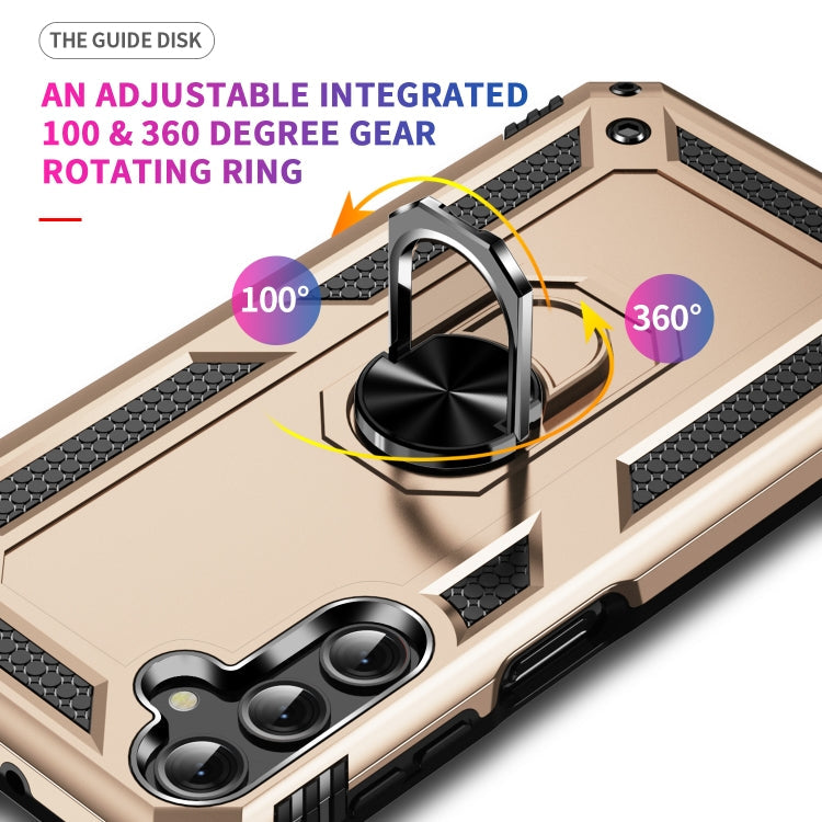 RING ARMOR Tvrdený kryt pre Samsung Galaxy A25 5G - zlatý