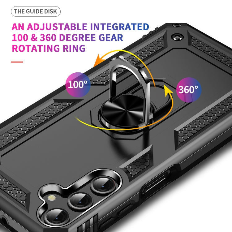 RING ARMOR Tvrdený kryt pre Samsung Galaxy A25 5G - čierny