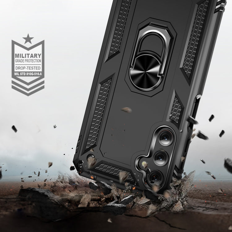 RING ARMOR Tvrdený kryt pre Samsung Galaxy A25 5G - čierny