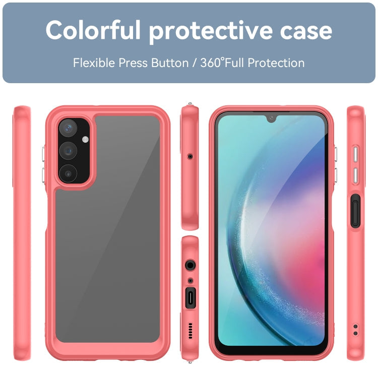 ACRYLIC Zadný kryt pre Samsung Galaxy A25 5G - červený