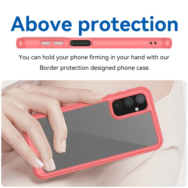 ACRYLIC Zadný kryt pre Samsung Galaxy A25 5G - červený