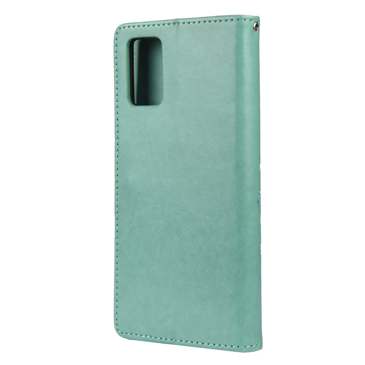 BUTTERFLY Knižkové puzdro pre Samsung Galaxy A32 5G - zelené
