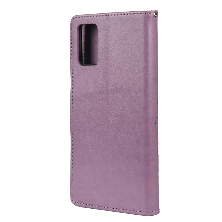 BUTTERFLY Knižkové puzdro pre Samsung Galaxy A32 5G - fialové