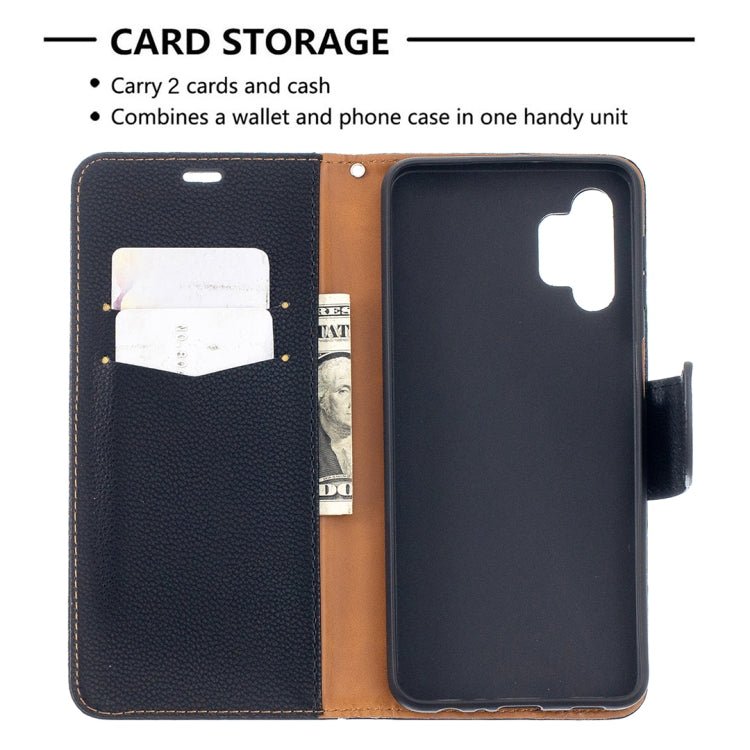 LAMBSKIN Knižkové puzdro pre Samsung Galaxy A32 5G - čierne