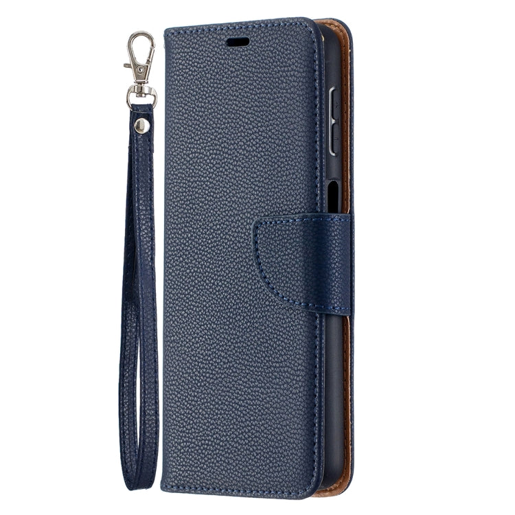 LAMBSKIN Knižkové puzdro pre Samsung Galaxy A32 5G - modré