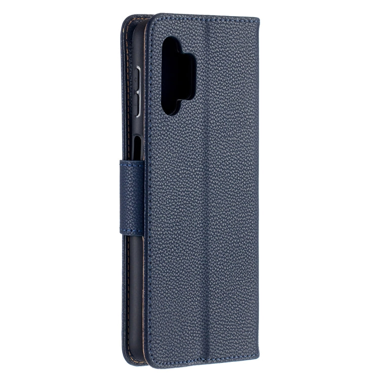 LAMBSKIN Knižkové puzdro pre Samsung Galaxy A32 5G - modré