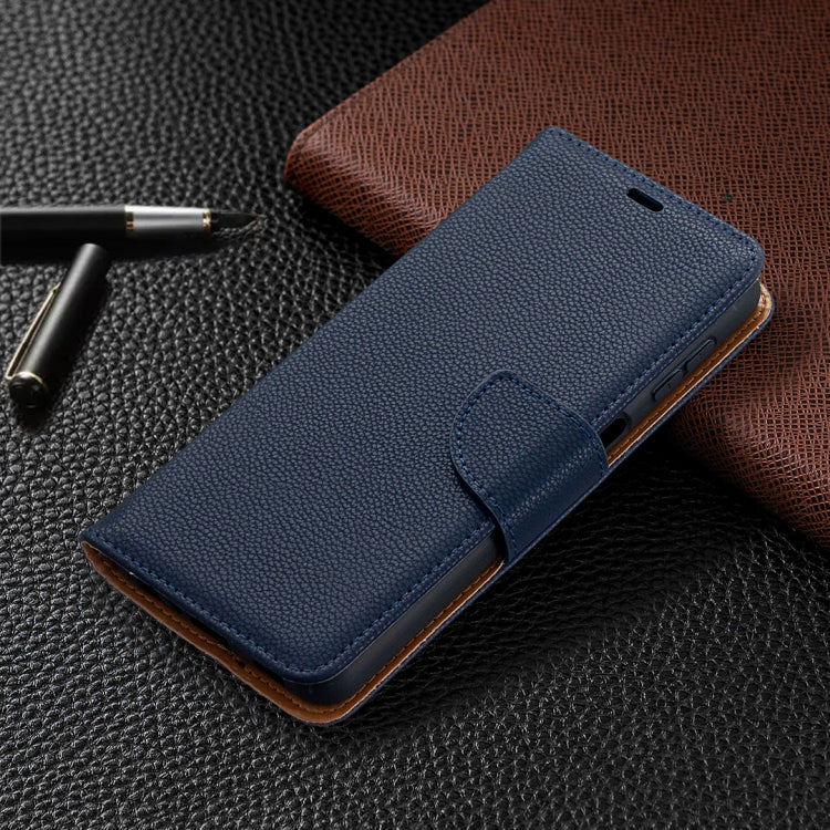 LAMBSKIN Knižkové puzdro pre Samsung Galaxy A32 5G - modré