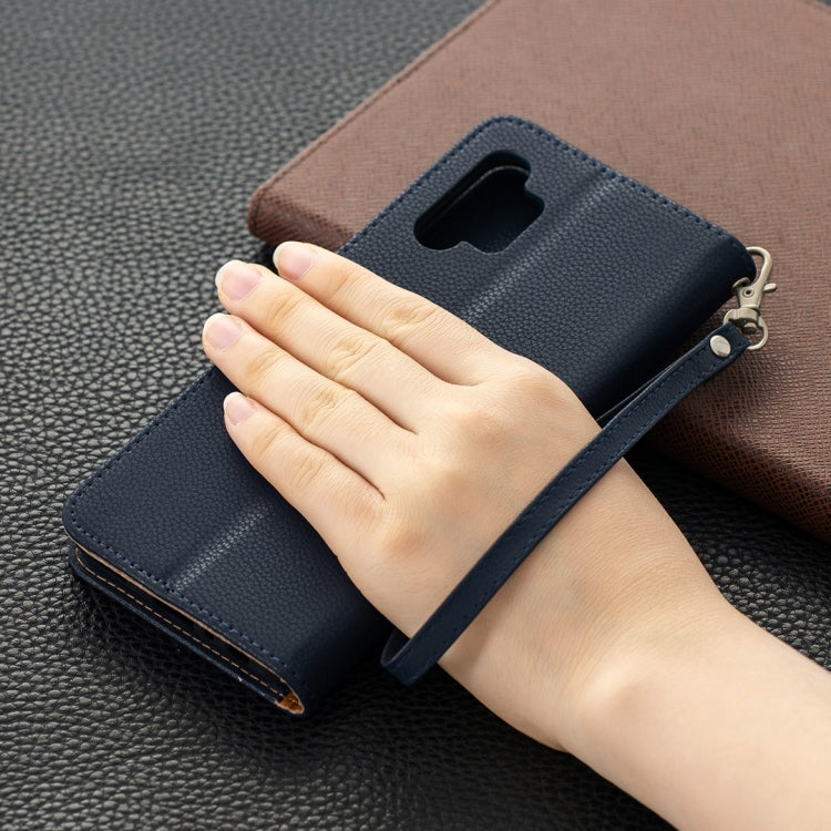 LAMBSKIN Knižkové puzdro pre Samsung Galaxy A32 5G - modré