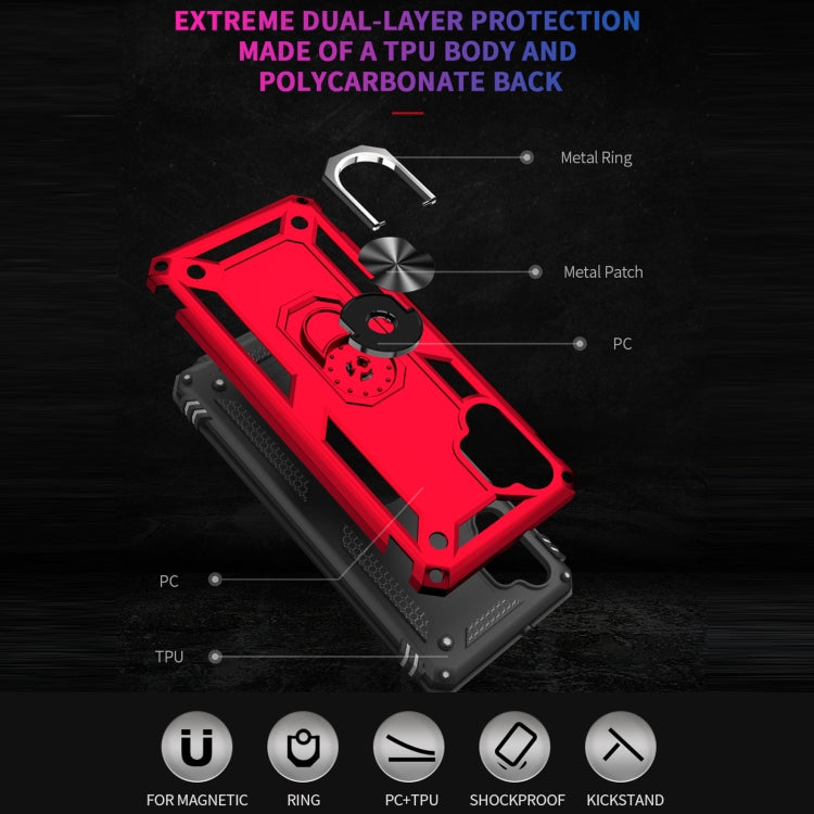 RING ARMOR Tvrdený kryt pre Samsung Galaxy A32 5G - modrý