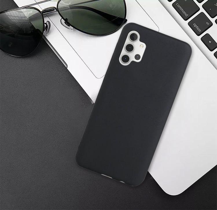 MATT Silikónový obal pre Samsung Galaxy A32 5G - čierny