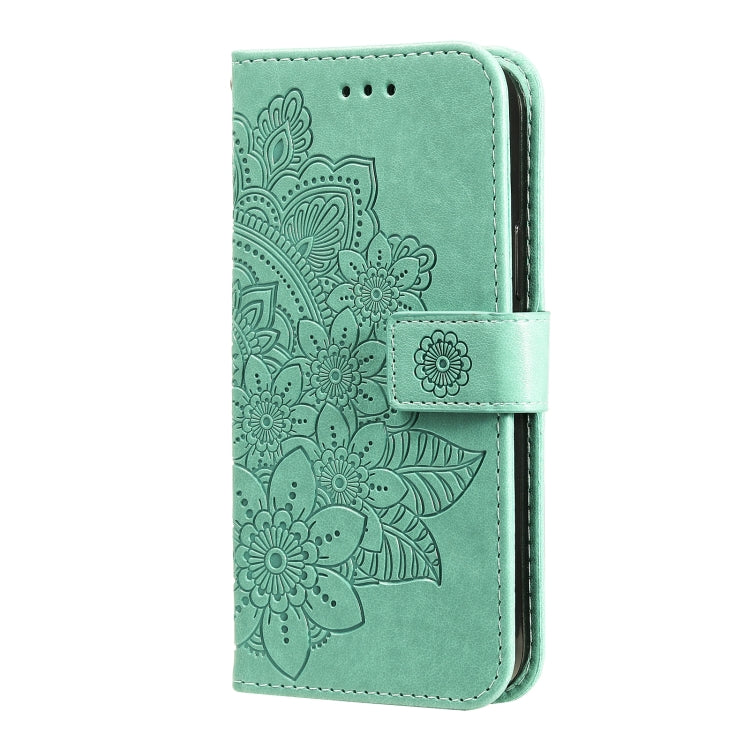 FLOWER Knižkové puzdro pre Samsung Galaxy A33 5G - zelené