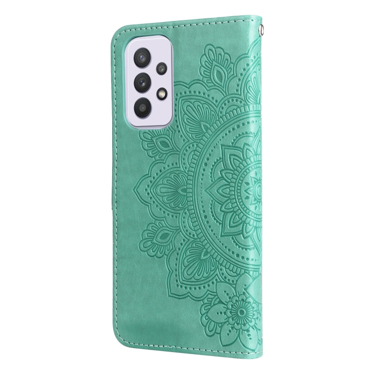 FLOWER Knižkové puzdro pre Samsung Galaxy A33 5G - zelené