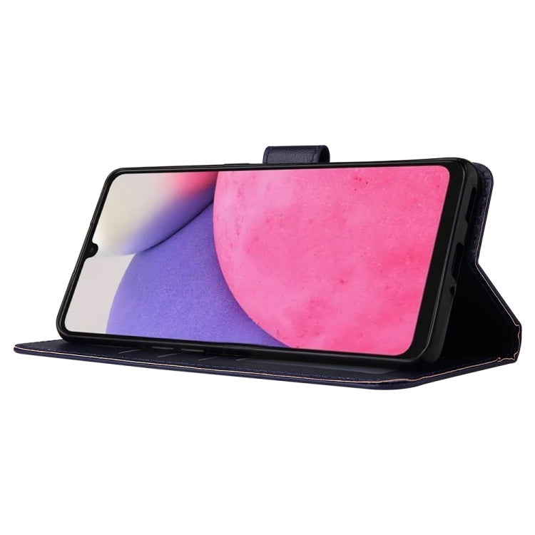 SOLID Knižkové puzdro pre Samsung Galaxy A33 5G - modré