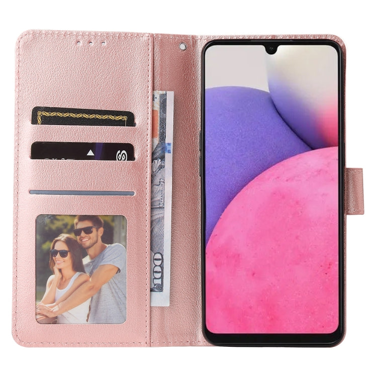 SOLID Knižkové puzdro pre Samsung Galaxy A33 5G - ružové