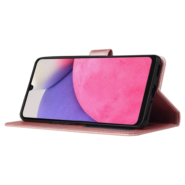 SOLID Knižkové puzdro pre Samsung Galaxy A33 5G - ružové