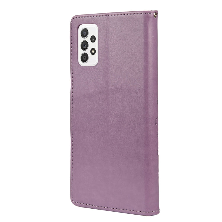 BUTTERFLY Knižkové puzdro pre Samsung Galaxy A33 5G - fialové