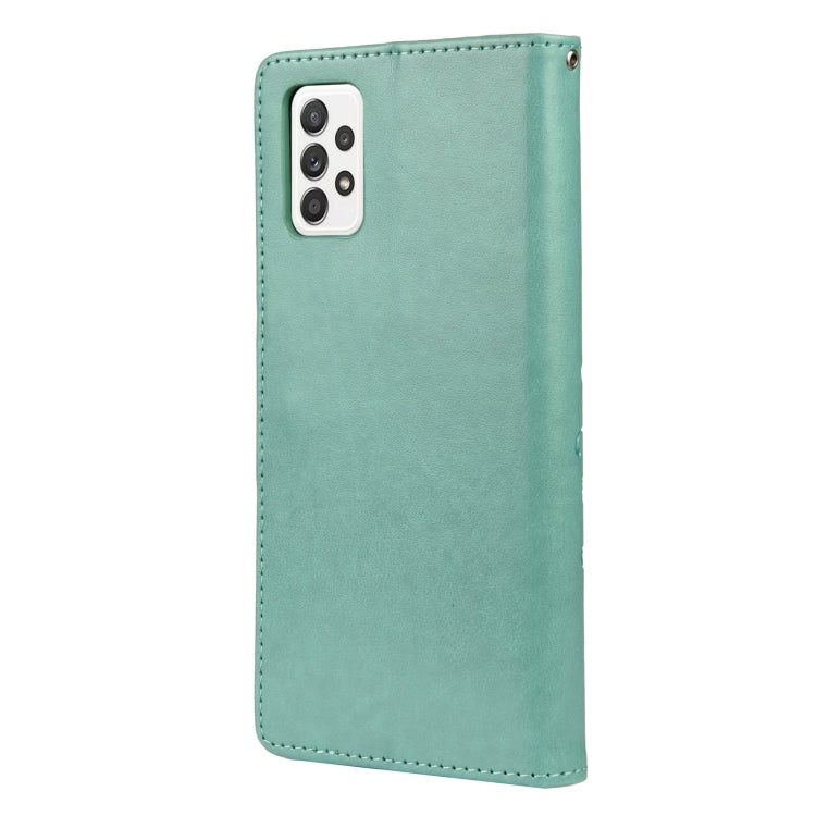 BUTTERFLY Knižkové puzdro pre Samsung Galaxy A33 5G - zelené