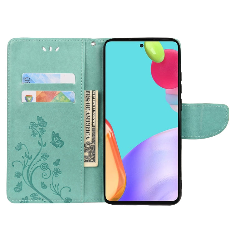 BUTTERFLY Knižkové puzdro pre Samsung Galaxy A33 5G - zelené