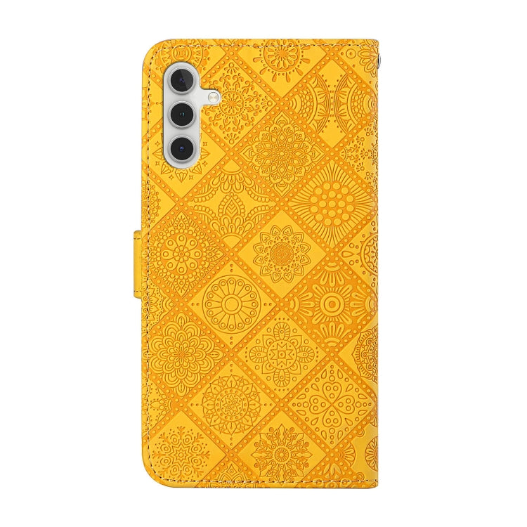FLOWER Knižkové puzdro pre Samsung Galaxy A34 5G - žlté