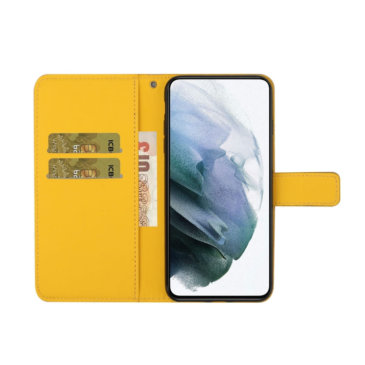 FLOWER Knižkové puzdro pre Samsung Galaxy A34 5G - žlté