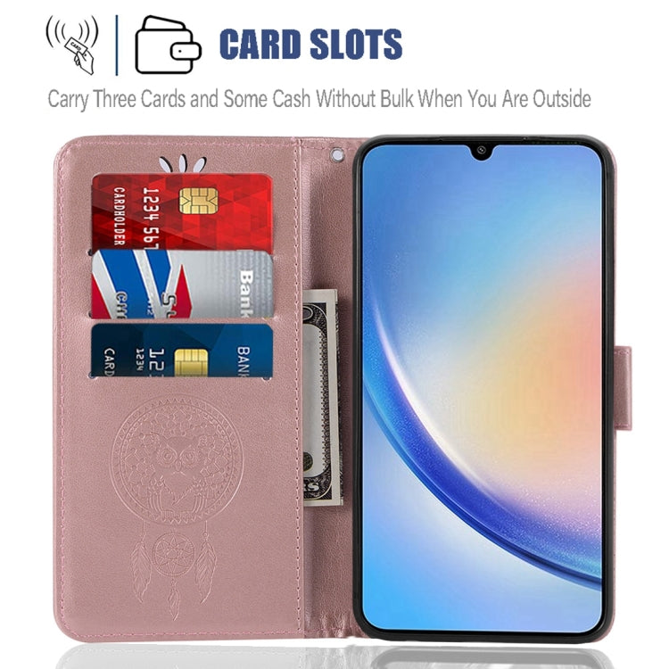 OWL Knižkové puzdro pre Samsung Galaxy A34 5G - ružové