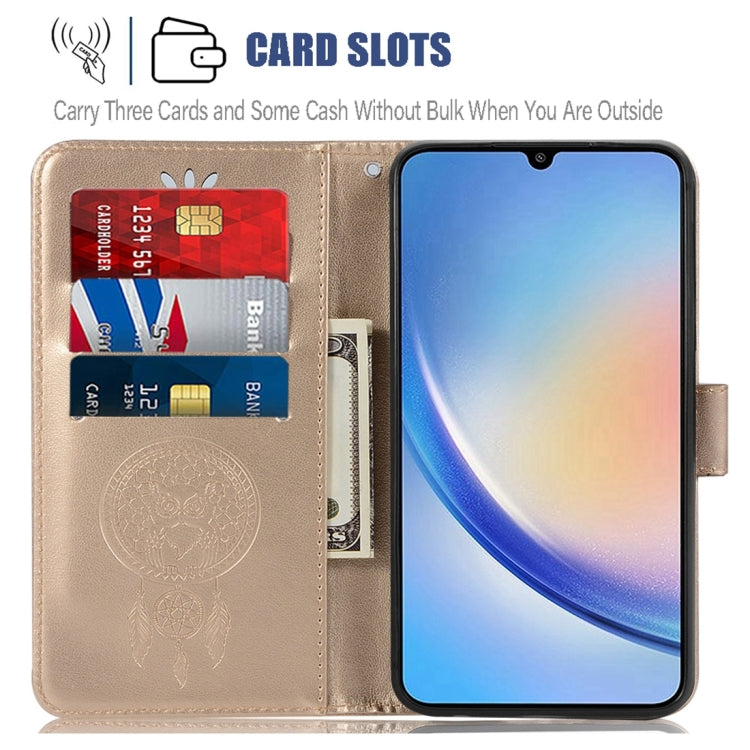 OWL Knižkové puzdro pre Samsung Galaxy A34 5G - zlaté